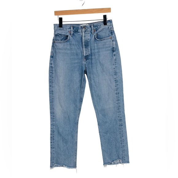 RE/DONE stovepipe jeans 27 waist in stretch denim high rise straight leg denim - Picture 7 of 8